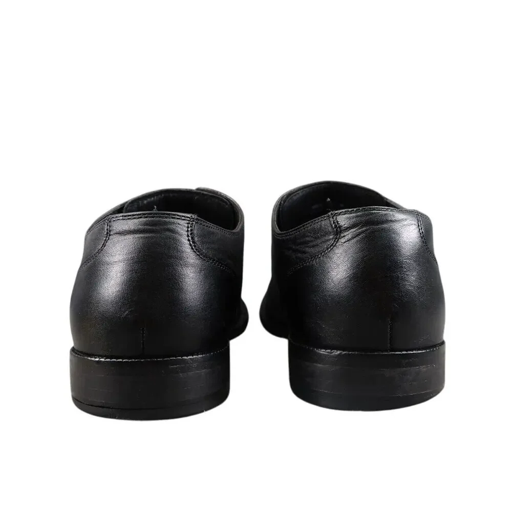 Cole Haan Shoes Men 12 Oxford Broadway Cap Toe Leather Black Classic Dress Event